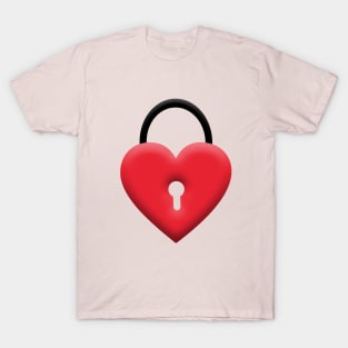 heart key valentine's day gifts T-Shirt